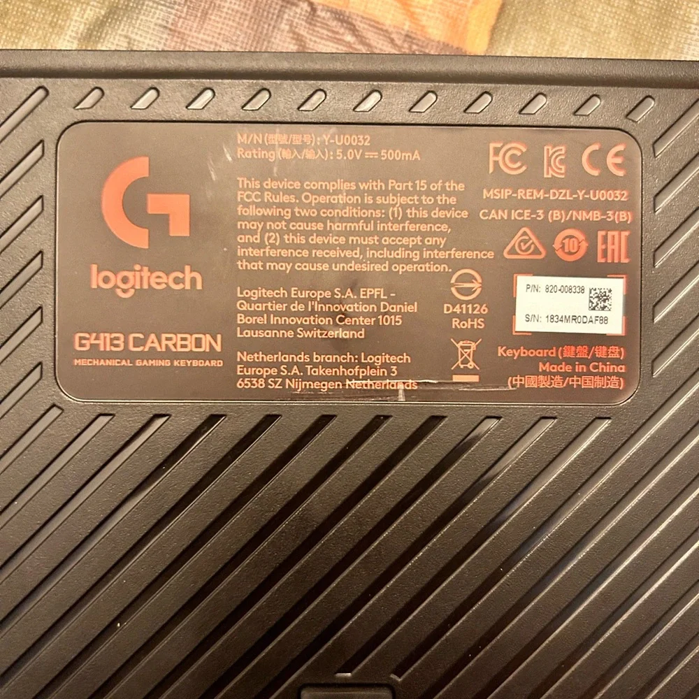 Gaming keyboard, red leds, used but in great condition